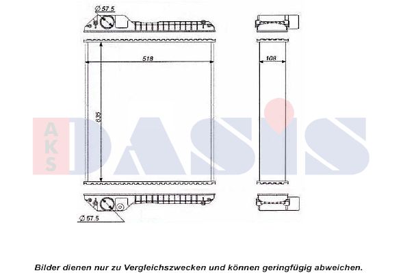 AKS DASIS radiatorius, variklio aušinimas 440605N